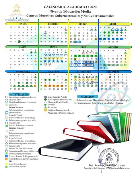 calendario civico escolar 2024 honduras
